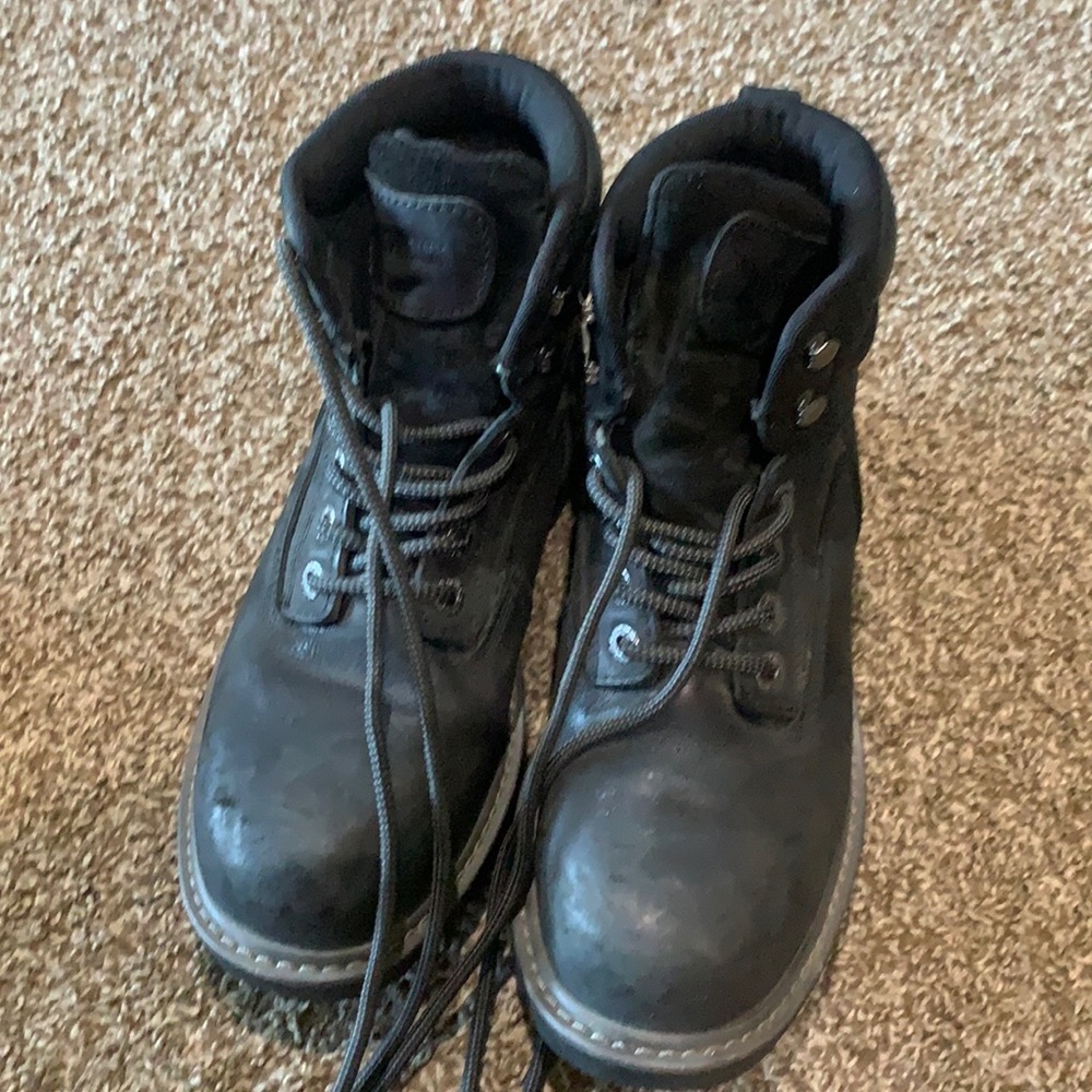 Black Wolverine Safety Toe Boots